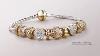 Michael Hill Silver & 10ct Gold Emma & Roe Charm Bracelet 20cm Rrp $439 20cm Silver Charm Bracelet