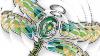 Swarovski Colored Crystal Figurine Butterfly Aurora Borealis #5155598 New.